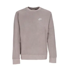 Felpa Girocollo Uomo Club+ Bb Crew Revival Olive Grey