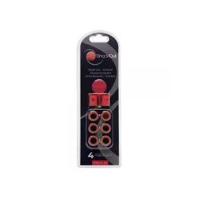 SHOCKOUT DAMPERS ANTI VIBRAZIONI PADEL PER PALA RACCHETTA PADDLE TENNIS - ROSSO